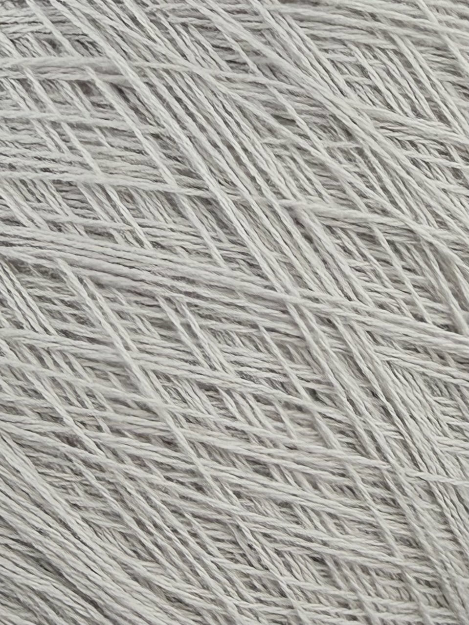 Loro Piana Lana Cash Nm 2/18 – Fil 90% Laine Mérinos 10% Cachemire col. Gris perle photo 3